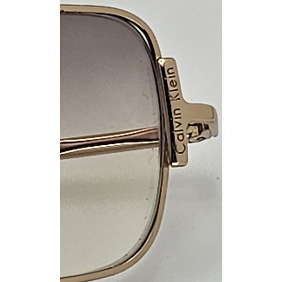 Vintage Calvin Klein Sunglasses 417S 510 Gold Metal Italy Frames Only K7 main image 4